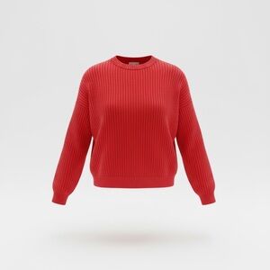 NWT Women's a new day Ribbed Red Sweater Size XS (L)